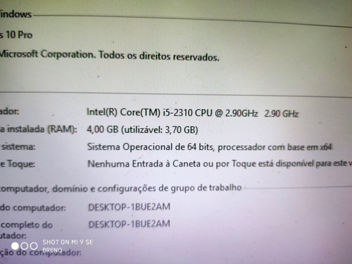 Cpu Core I5, 4gb De Ram, Hd 1 Tb