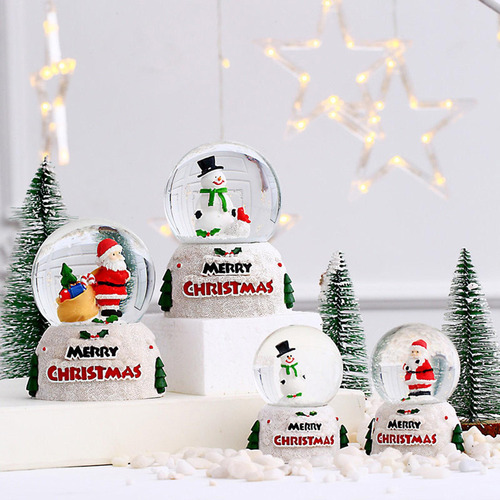 Bola De Cristal Bola De Nieve Navideña Muñeco De Nieve L