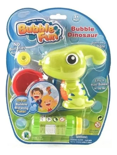 Burbujero Bubble Fun Dinosaurio Wabro Playking