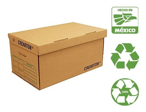 Caja Para Archivo Tamaño Carta(paq. De 5 Piezas) Ecológico