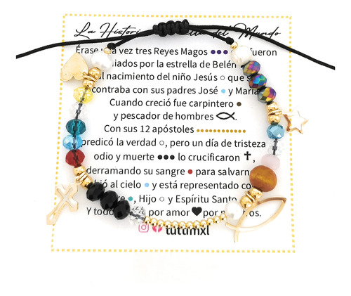 Pulsera La Historia Mas Hermosa (jesus) - Nacimiento De Jesu