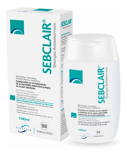 Shampoo Antiseborreico Control Casp Antinflam Sebclair 100ml