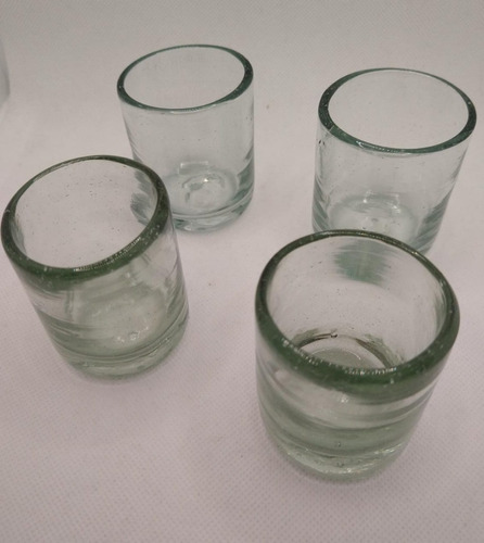 Vaso Tequilero, Shot, 4pz, Vidrio Soplado, Artesanal