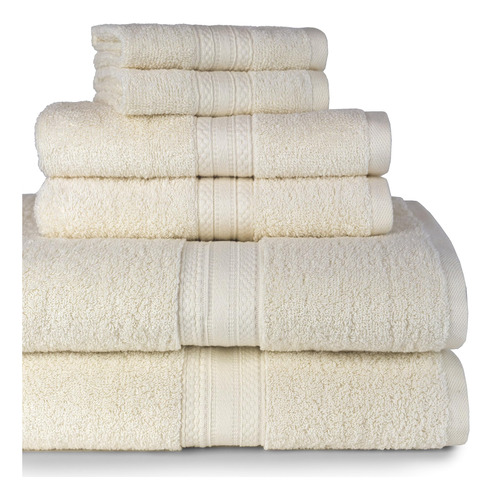 Juego De Toallas De Baño Adi American Dawn Home Luxe, 6 Piez