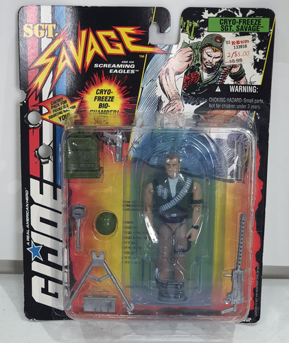 Gi Joe Rene Sgt Savage Cryo Freeze 1994 Gijoe