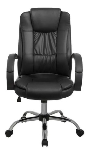 Sillon Oficina Silla Ejecutivo Escritorio Premium Gerencial Color Negro Material del tapizado Cuero sintético