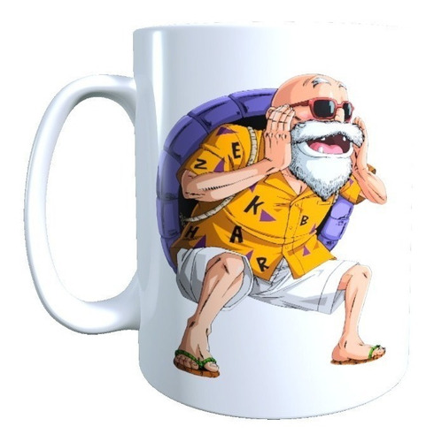 Taza Diseño Maestro Roshi Dragon Ball Anime Clasico