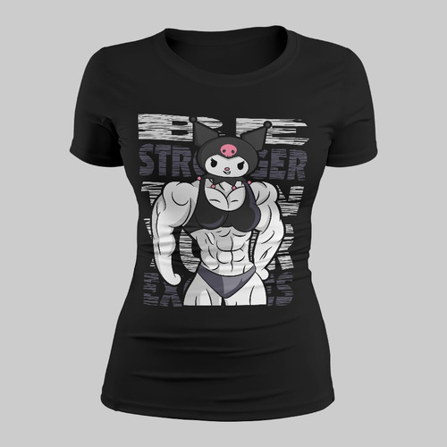 Playera Gym Kuromi Musculosa Kity Amigos Gymrat Fit #5