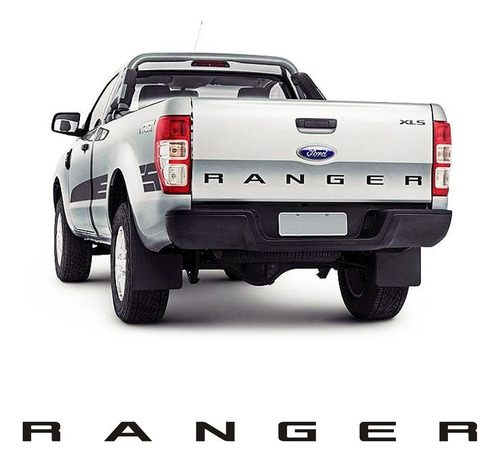 Faixa Traseira Ranger 2013/ Adesivo Preto Modelo Original
