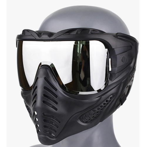 - Máscara De Cara Completa Cs Paintball Juegos Lente
