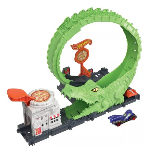 Hot Wheels Pista City Ataque Do Crocodilo Hkx39 - Mattel