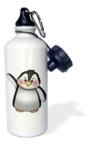3drose - Botella De Agua Para Deportes Con Ilustración De Pi