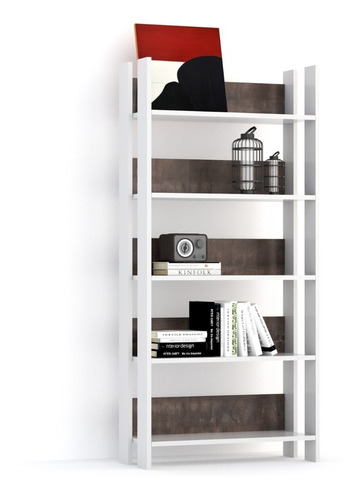 Biblioteca Moderna Organizador Living Rack Decoración