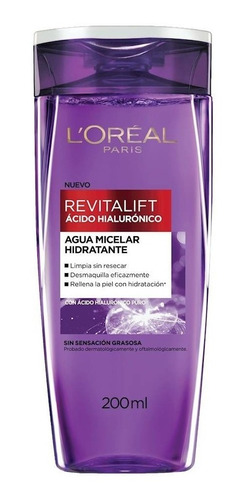 Agua Micelar Hidratante Revitalift Loreal Acido Hialuronico