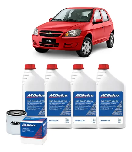 comprar Kit Troca De Óleo Ac Delco 5w30 Celta 1.0 1.4 - 2001 A 2016