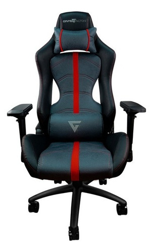 Silla Gamer Game Factor Cgc 650 Negro Con Rojo