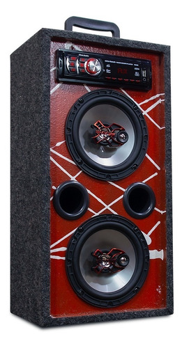 Imagem 4 de 6 de Caixa Bob Residencial Vertical 6 100w Ativa Bt/usb/sd/aux/fm