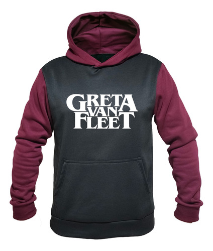 Buzo Hoodie Bicolor Greta Van Fleet