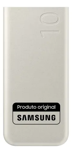 Bateria Carregador Portátil Samsung EB-P3400 de 10.000mah, 2 entr...
