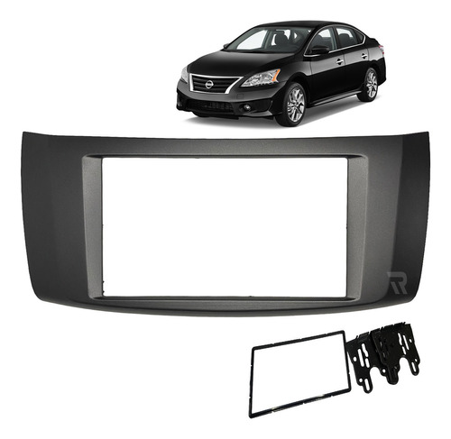 Moldura Painel Dvd 2 Din Mp5 Nissan Sentra 2014 A 2020