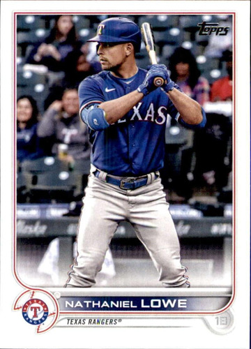 2022 Topps 551 Nathaniel Lowe Texas Rangers Serie 2 Tarjeta 