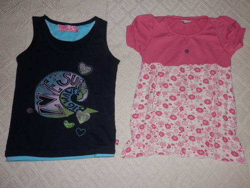 Lote Remera Y  Musculosa Niña 4-5 Años