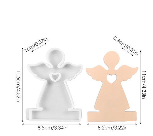 Moldes De Ángel De Silicona Molde Para Portavelas De Resina