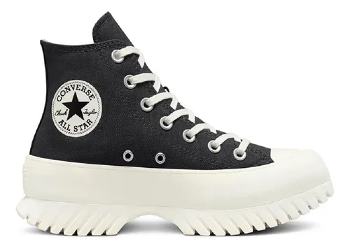 Converse negras plataforma clearance 4x4