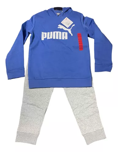 Pantalón chandal jogger Puma gimnasia niño y niña azul marino