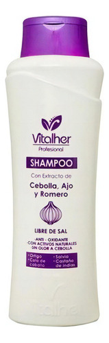 Vitalher Shampoo Cebolla Ajo Y Romero 350ml