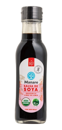 Imagen 1 de 3 de Salsa De Soya Orgánica