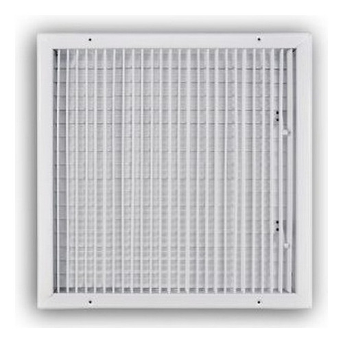 Truaire Rejilla Con Regulador De Aire 8x8 Pulgadas Blanco