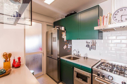 Imagem 9 de 30 de Apartamento À Venda Em Pinheiros, Condomínio Thera Faria Lima, 2 Suítes, 2 Salas, 1 Banheiro, 2 Vagas De Garagem, 85 M², São Paulo. - Ap1161
