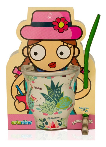 Imagen 7 de 10 de Kit 12 Mate Bombilla Set Regalo Artentino Oferta Por Mayor