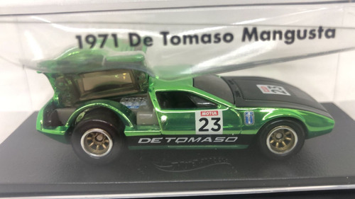 Hot Wheels Rlc Detomaso Mangusta '71 De Tomaso Mangusta 1:64 Color Verde
