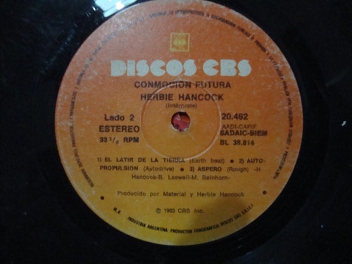 Sin Tapa Disco Herbie Hancock Conmocion Futura Si1