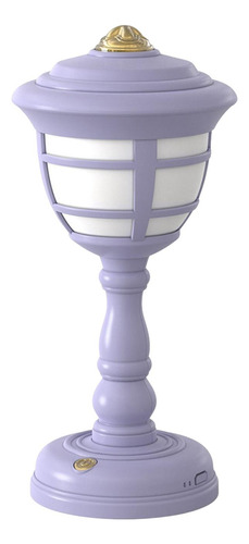 Mini Lámpara De Mesa Retro Lámpara De Noche Led Violeta