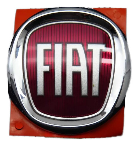 Emblema Fiat Vermelho Grade Idea Doblo 2007 A 2010 51816952