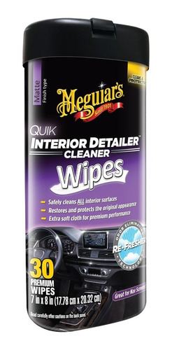 Meguiars Wipes Quik Interior Detailer Wipes Toallitas Limpia