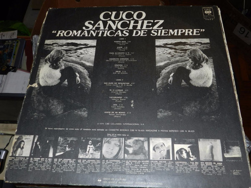 Vinilo 1768 - Romanticas De Siempre - Cuco Sanchez 