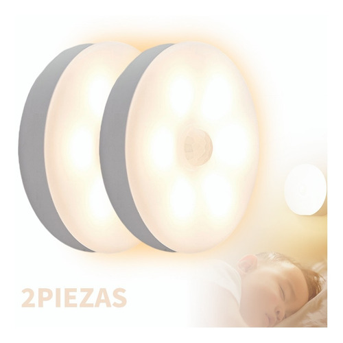 Luz De Noche Inalámbrica Led Con Sensor Dormitorio