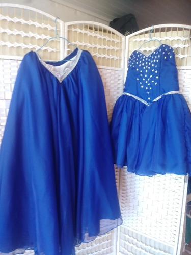 Vestido De 15 Azul.  008