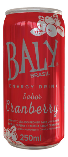 Energético Cranberry Baly Lata 250ml