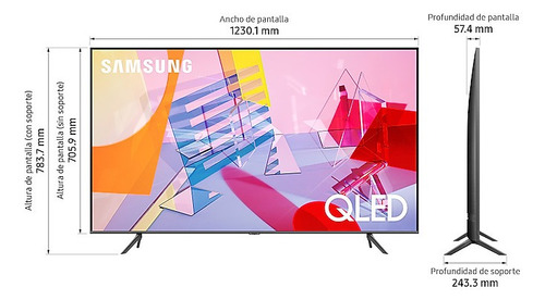 Imagen 3 de 6 de Tv Samsung 55 Qled Smart Tv 4k Q60t