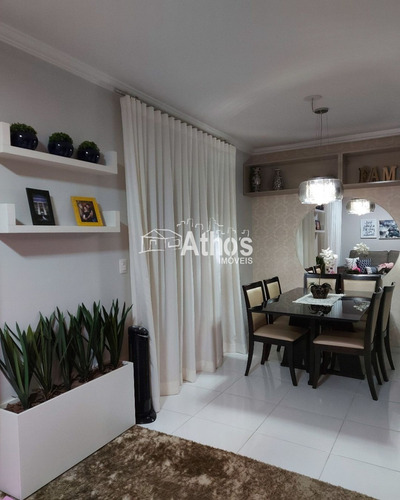 Sobrado Em Condomínio Com 3 Dormitórios(1 Suíte), Wc. Social, Sala 2 Ambientes, Cozinha Planejada, A.s. Planejada, Área Gourmet Com Churrasqueira, 2 Vagas De Garagem. Móveis Planej - Sb00637 - 692853