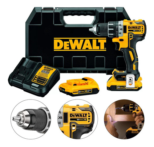 Parafusadeira Furadeira Brushless 13mm 20v Dcd791d2 Dewalt