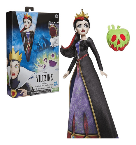 Disney Branca De Neve Boneca Vilã Rainha Má Com Acessórios