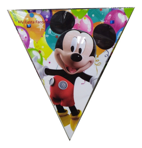 Club King Mickey Mouse Set 30 Banderines Para 12 Mts Decora