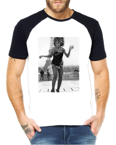 Promoção - Camiseta Raglan Tina Turner Foto - 100% Poliéster