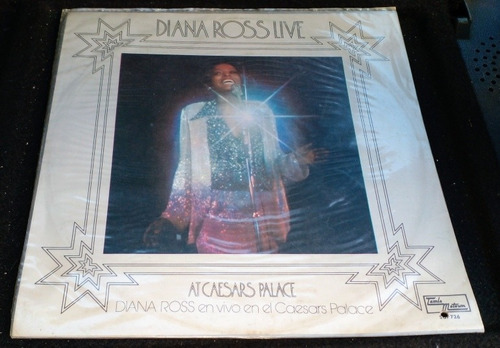 Diana Ross Live At Caesars Palace Disco Lp Vinilo Uruguayo 